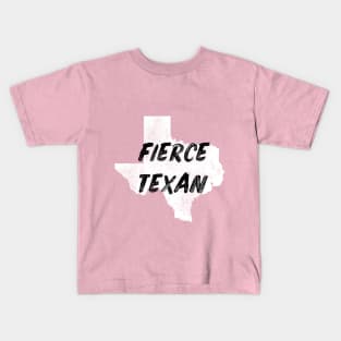 The Fierce Texas Black and White Kids T-Shirt